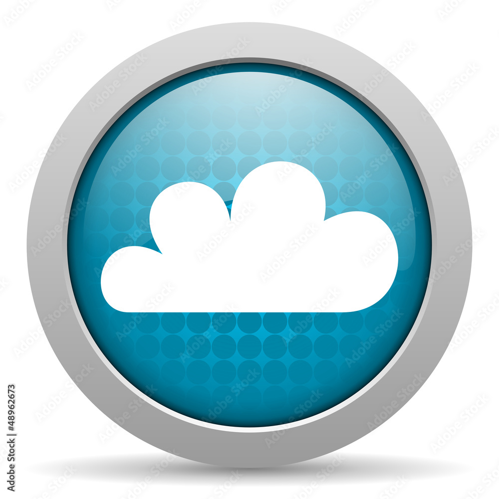 weather forecast blue glossy icon on white background weather forecast blue glossy icon on white background