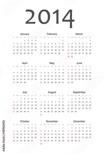 Simple calendar