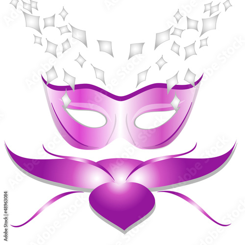 decorazione floreale maschera