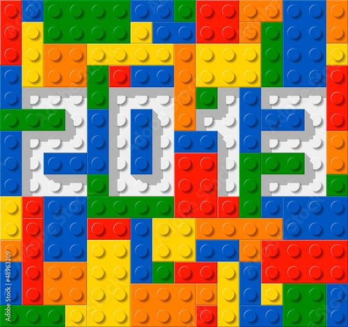 Plastic contruction blocks - year 2013