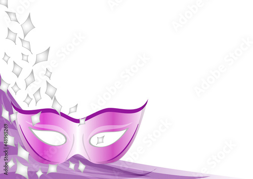 sfondo carnevale mascherina e coriandoli