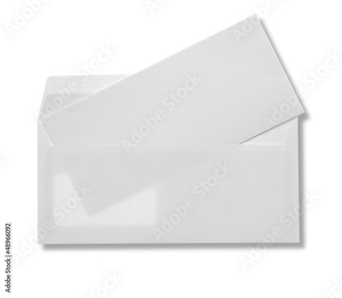 open white envelope