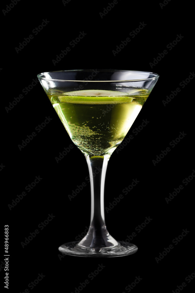 Apple martini coctail