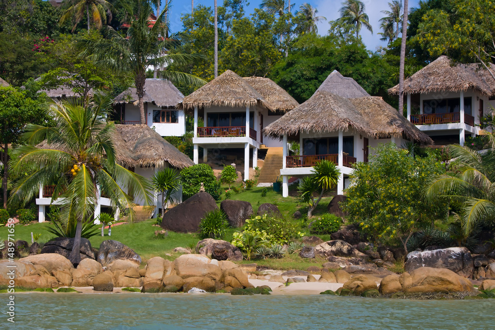Tropical beach house on the island Koh Samui, Thailand Tropical beach house on the island Koh Samui, Thailand