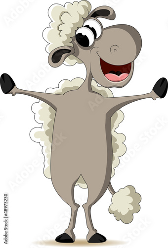 funny sheep cartoon