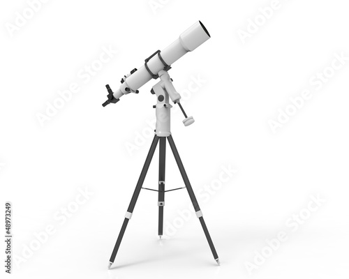 Telescope Isolated on White Background