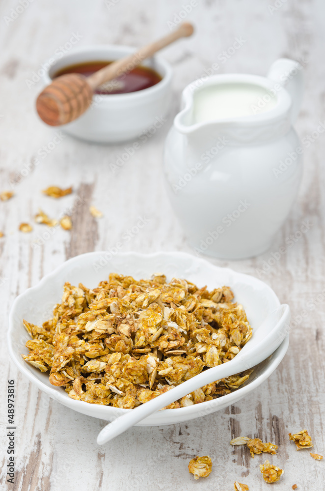 pumpkin granola with milk and honey pumpkin granola with milk and honey