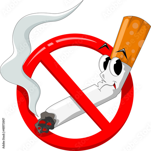 no smoking cartoon