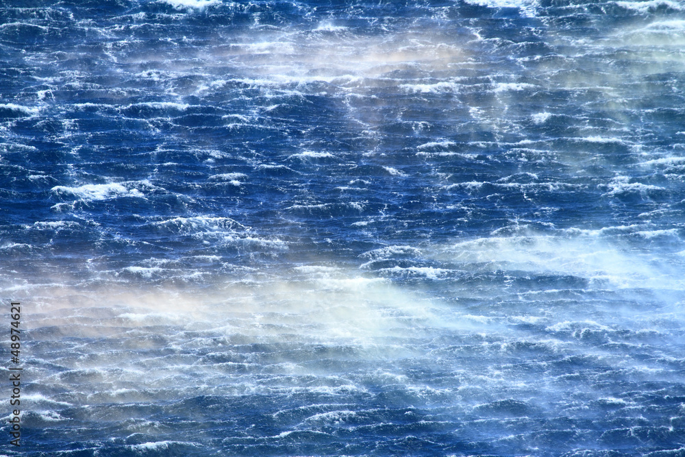 Fototapeta premium Raging sea with furious waves