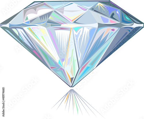 Diamond isolated on white background