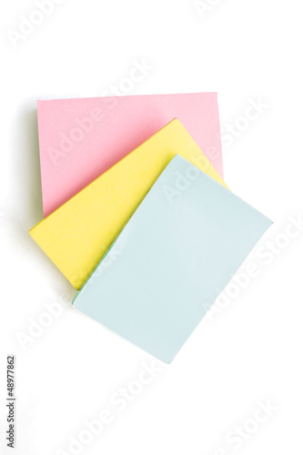 colored sticky notes