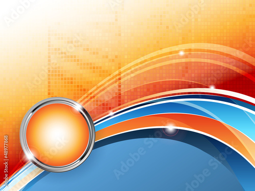 vector wavy lines with copy space. eps10