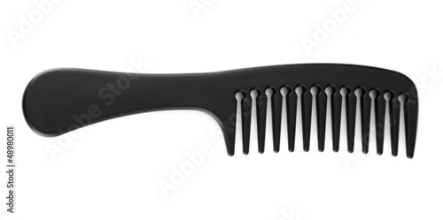 Foto Black comb isolated on white