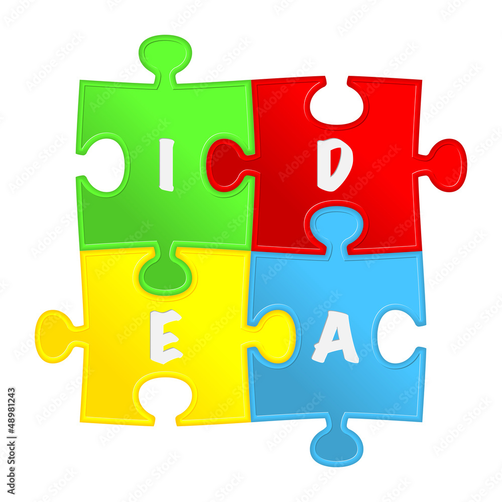 pieces of puzzle and word pieces of puzzle and word