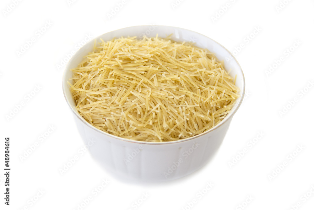 Pasta on a white background Pasta on a white background