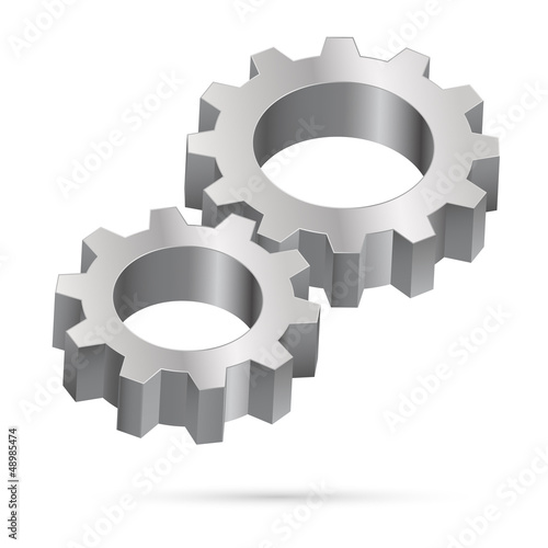 Chrome gearwheel