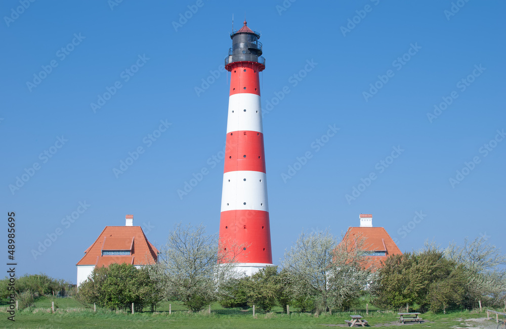 der berühmte Leuchtturm von Westerheversand der berühmte Leuchtturm von Westerheversand