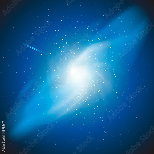Triangulum galaxy, vector Eps10 illustration.