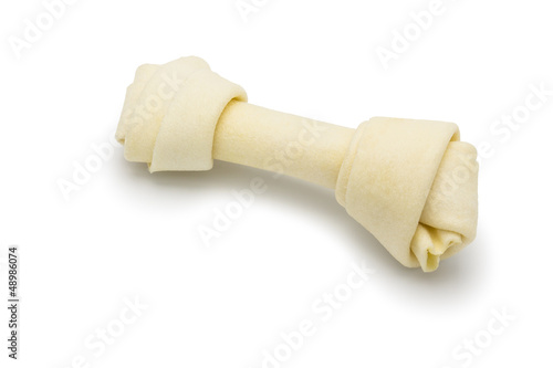 Dog bone isolated on white background
