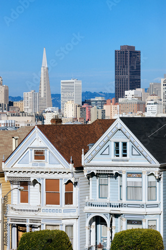 view of San Francisco from Alamo Square