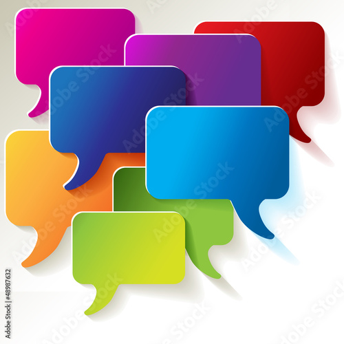 Speech Bubbles Soziales Netzwerk Hintergrund