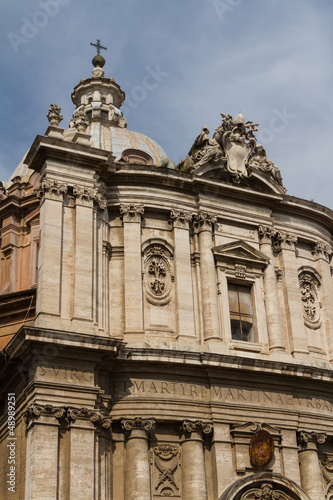 Great church in center of Rome, Italy.