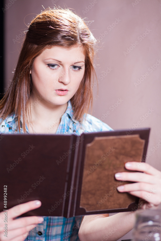 young lady ready to order young lady ready to order