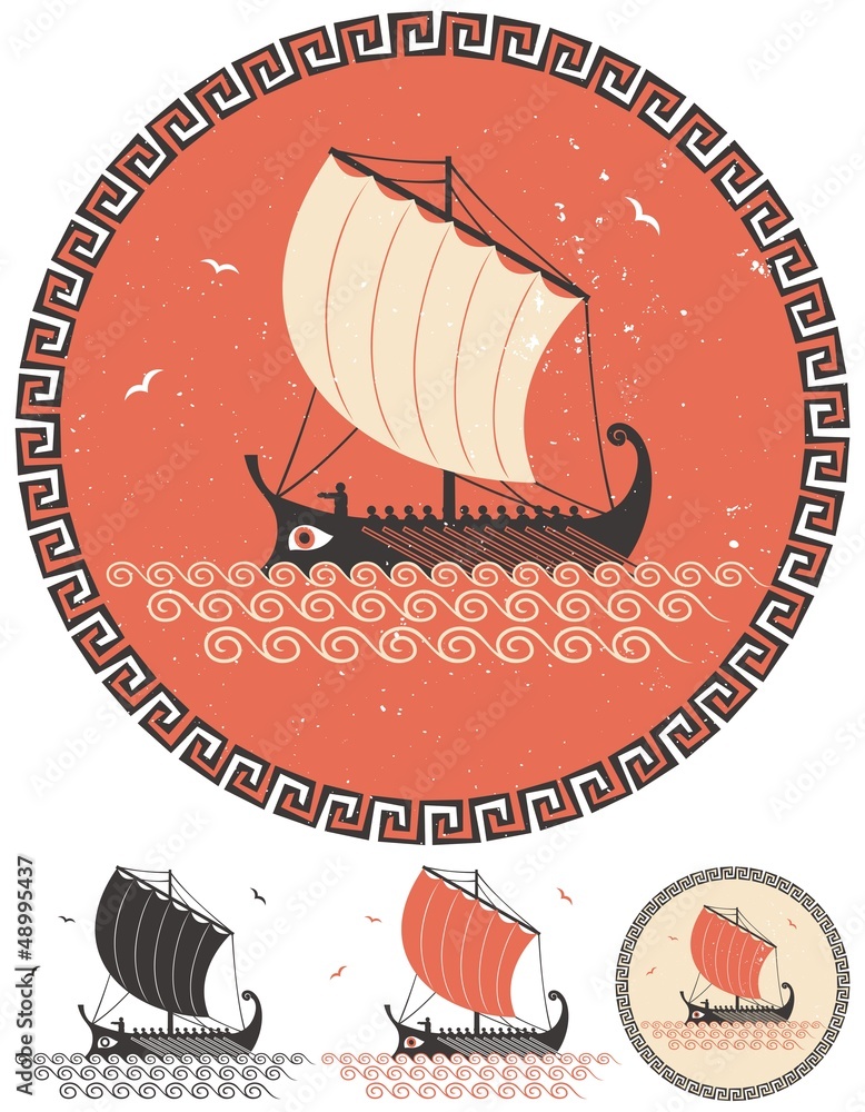 Fototapeta premium Greek Ship