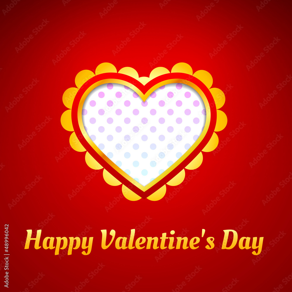 ornamental heart on dotted background ornamental heart on dotted background