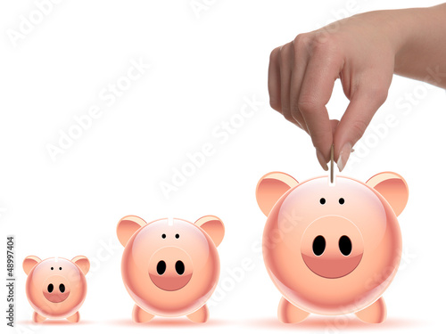 Piggy Bank on white