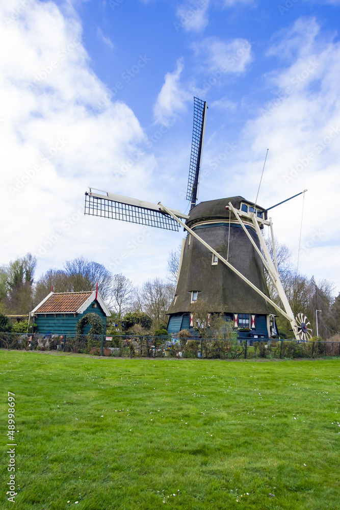 traditional dutch windmill, the Netherlands