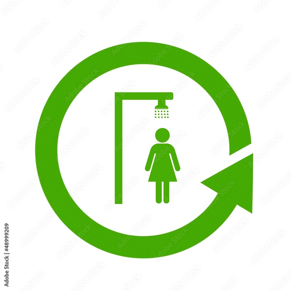 Douche femme écologique, recyclage de l'eau Douche femme écologique, recyclage de l'eau