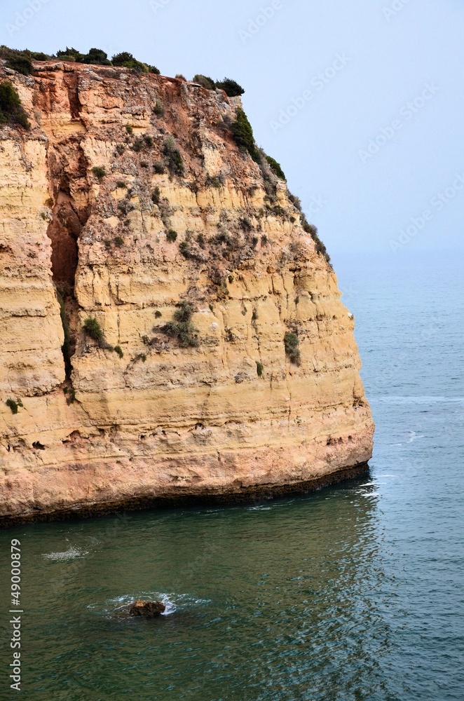 Naklejka premium Algarve coast with its famous cliffs