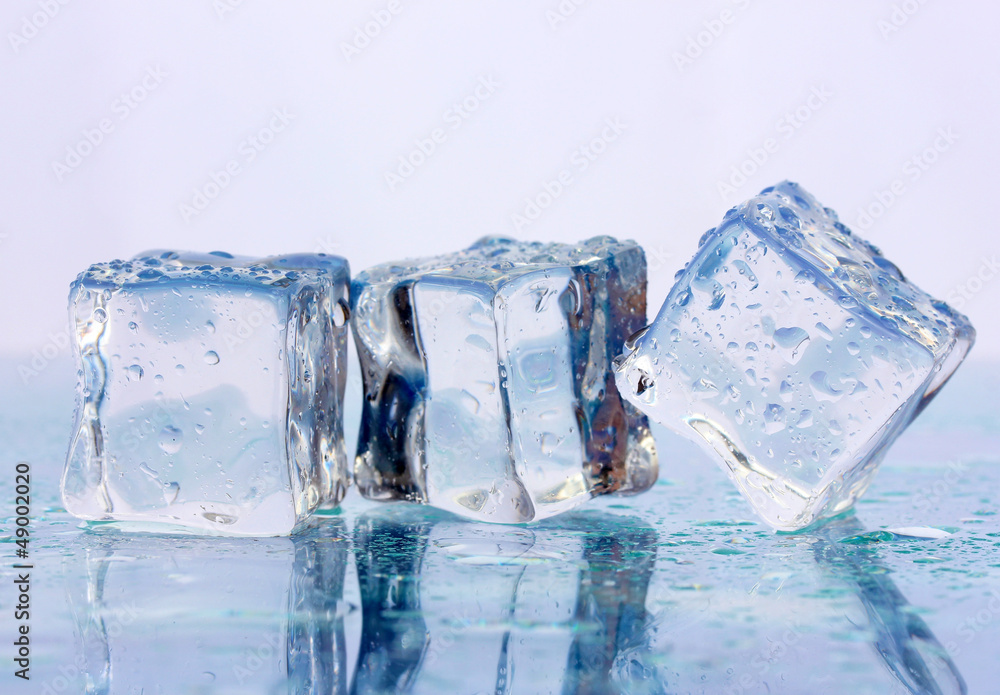 Ice on light background Ice on light background