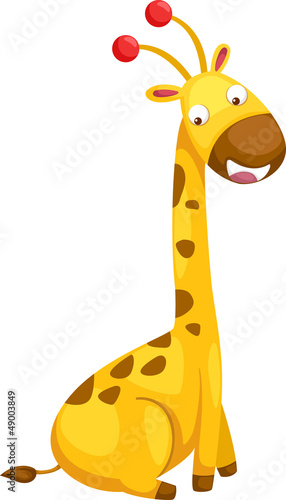 illustration of isolated giraffe vector