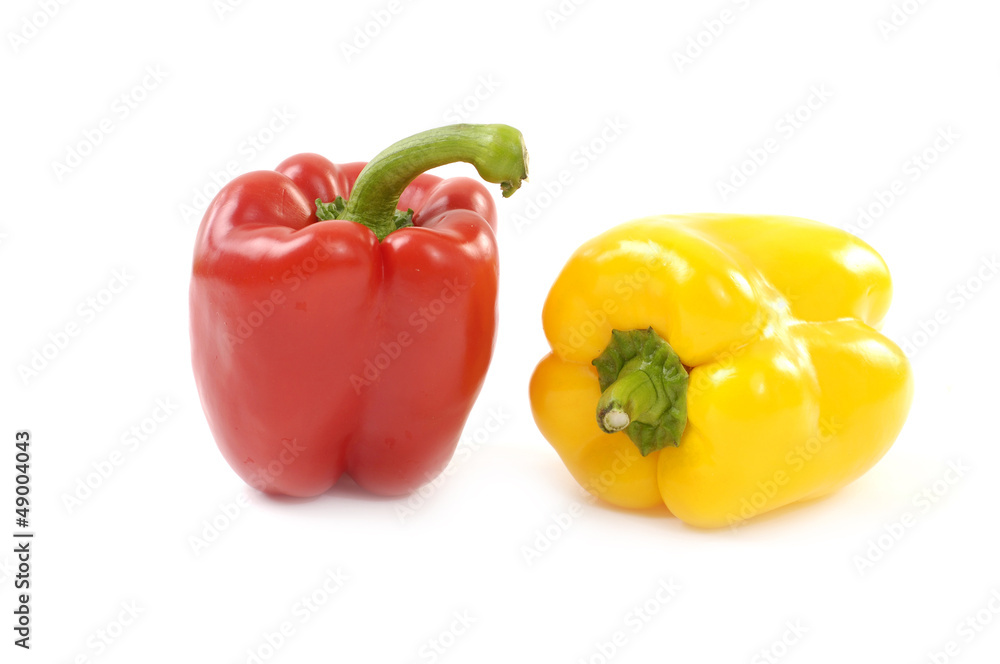Yellow and red paprika Yellow and red paprika