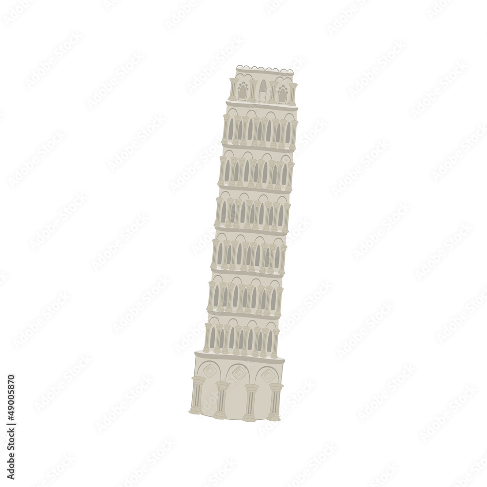 Pisa tower vector illustration
