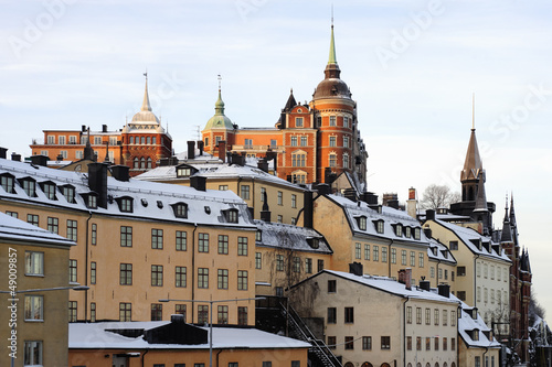 View over the Sodermalm heights in Stockholm