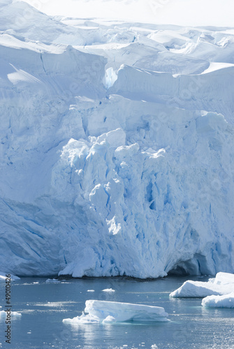 The ice sheet of Antarctica.