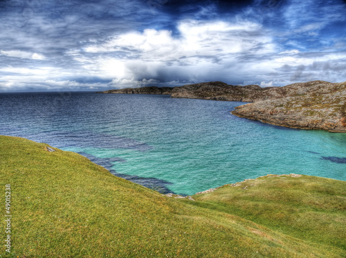 panoramic highland scotland beach