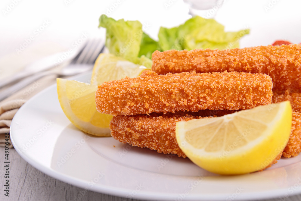 finger fish and lemon
