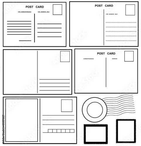 Postcards set