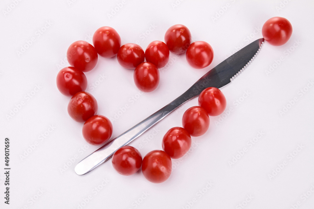 Obraz premium tomato heart shape