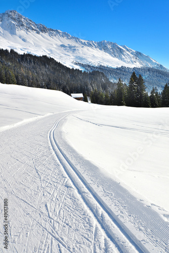 Alpine Langlauf-Loipe