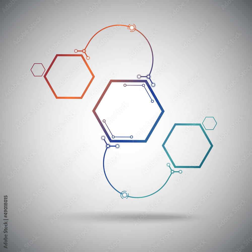 Fototapeta premium Communication in the form of an arc