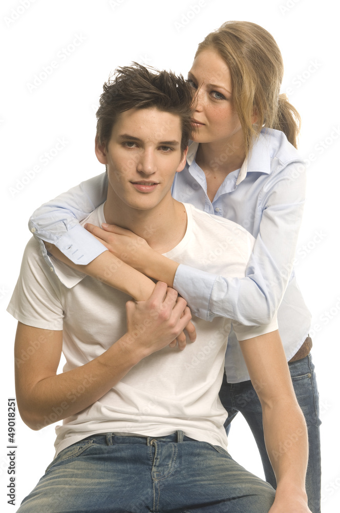 Junge, Mädchen verliebt