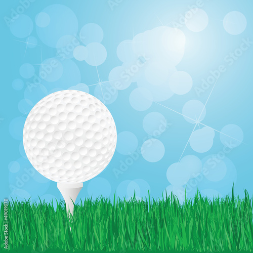 golf ball on grass