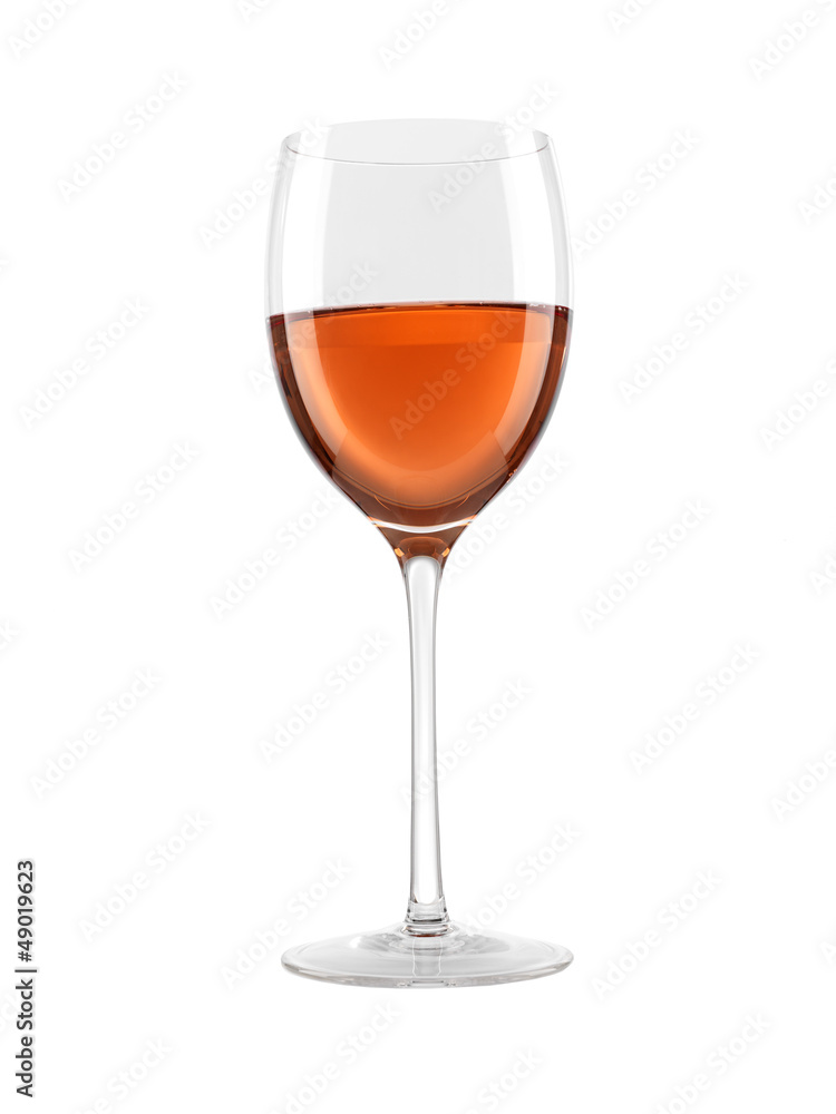 Weinglas mit Rosewein Weinglas mit Rosewein