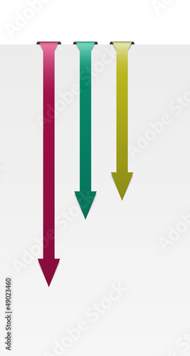 folded color arrows