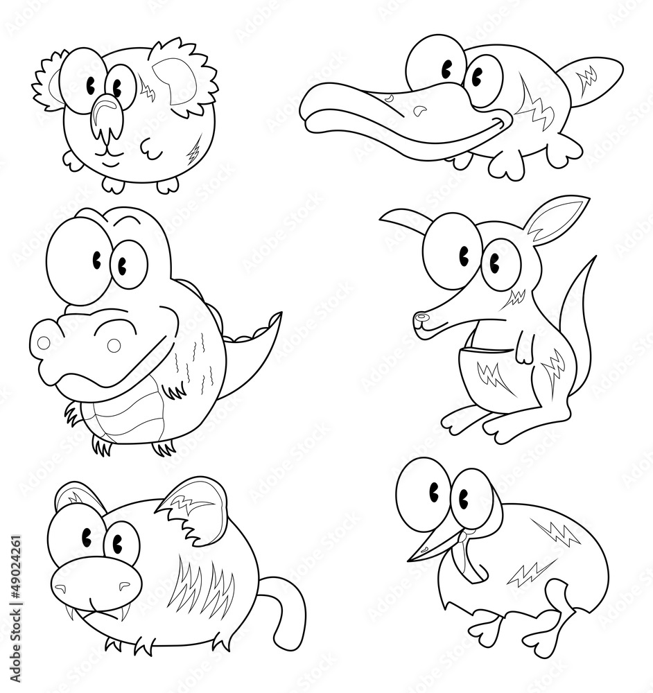 Cartoon animals